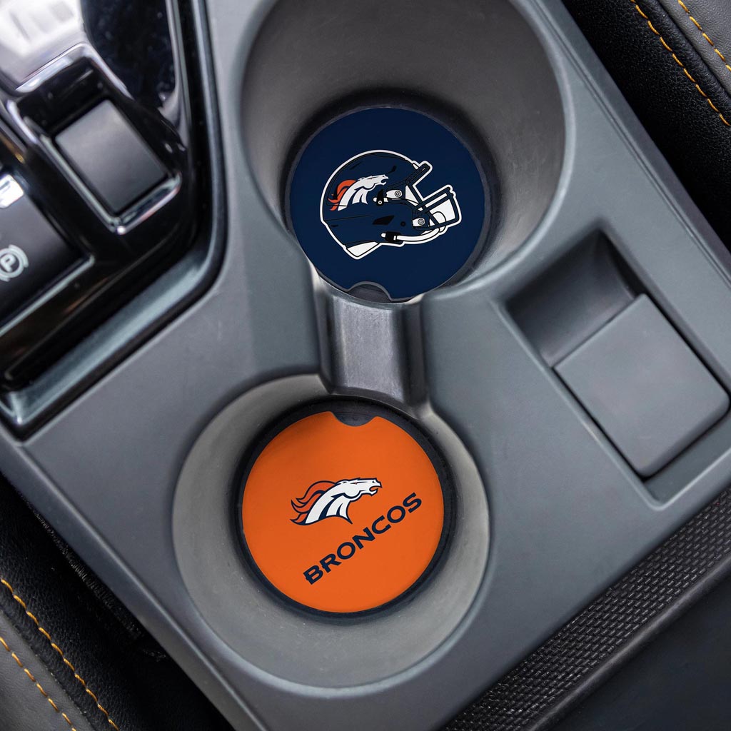 NFL Denver Broncos Evergreen 2-Pack Car Coasters