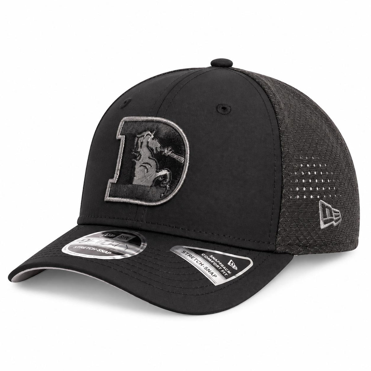 NFL Denver Broncos New Era Black Pearl Trucker 9SEVENTY Stretch-Snap Hat- Black
