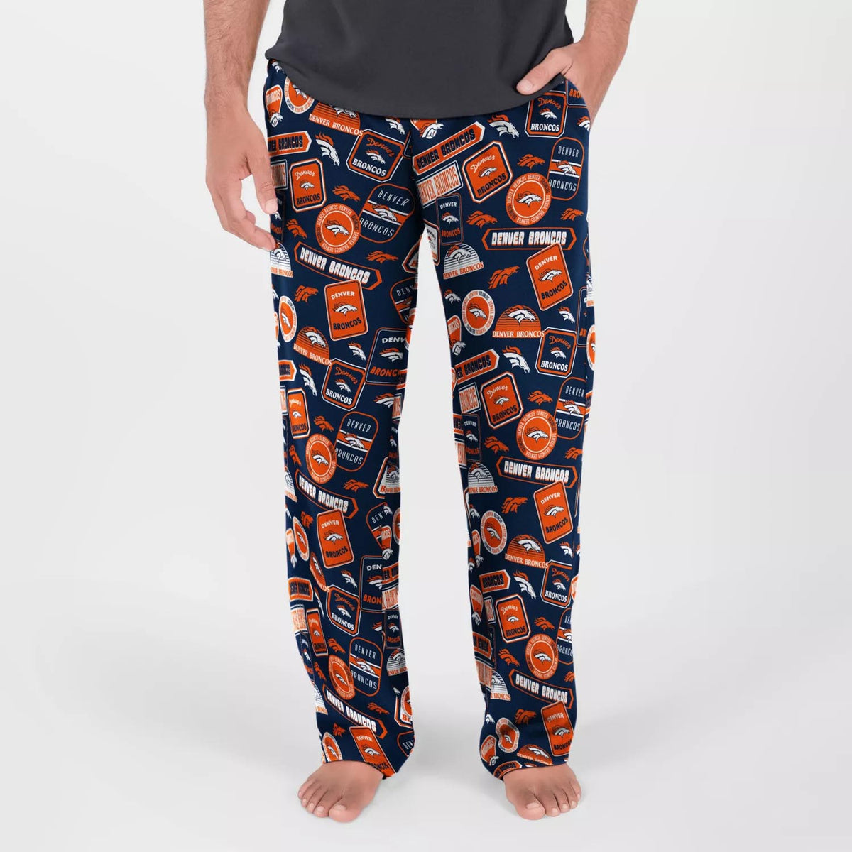 NFL Denver Broncos Concepts Sport Grady Pajama Pant- Navy
