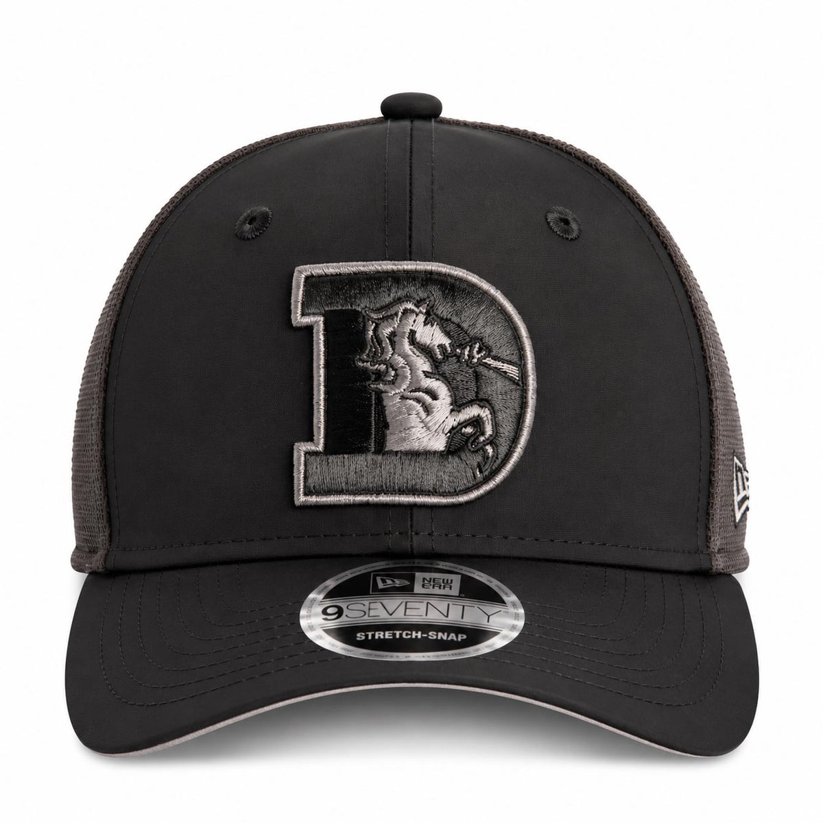 NFL Denver Broncos New Era Black Pearl Trucker 9SEVENTY Stretch-Snap Hat- Black