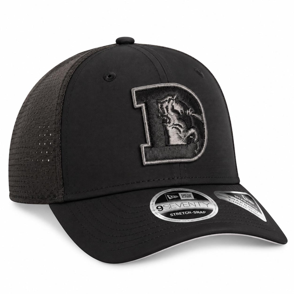 NFL Denver Broncos New Era Black Pearl Trucker 9SEVENTY Stretch-Snap Hat- Black