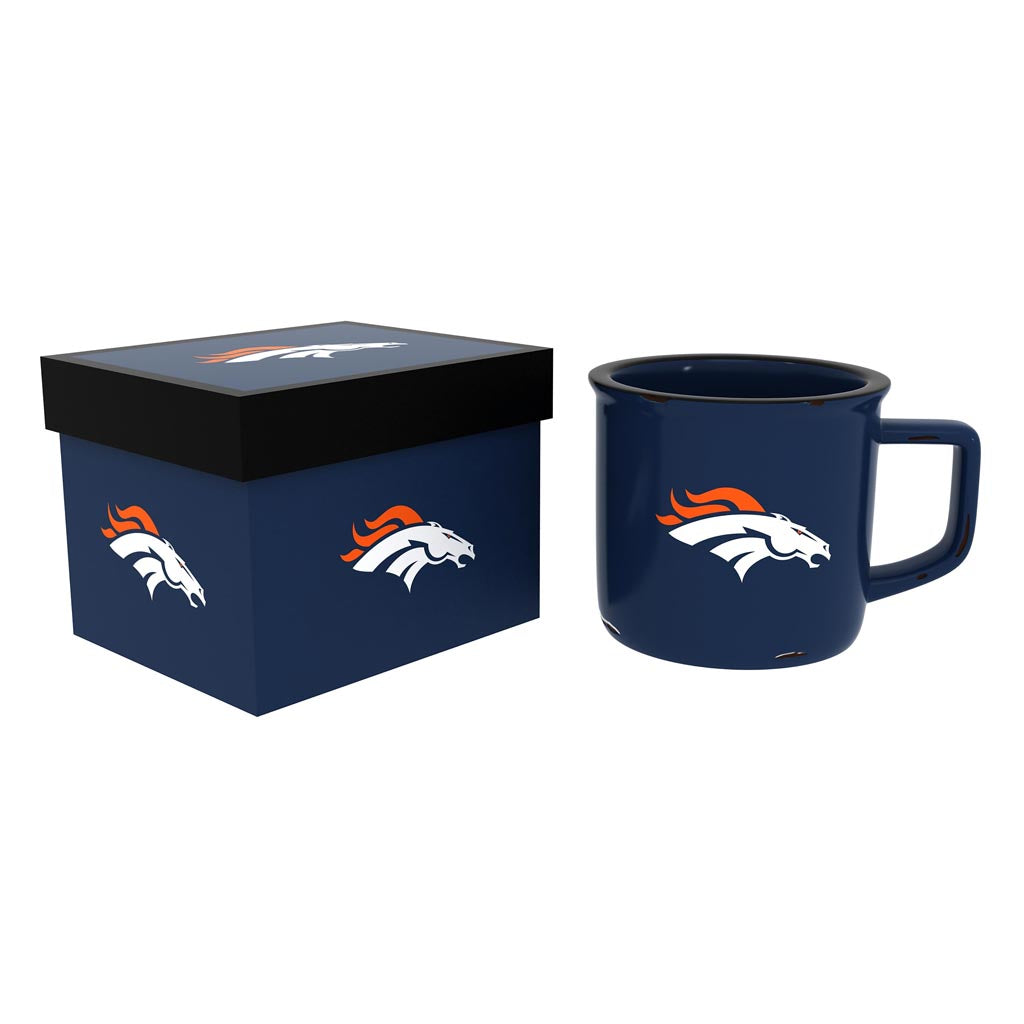 NFL Denver Broncos Evergreen 14oz Ceramic Camp Cup - Navy