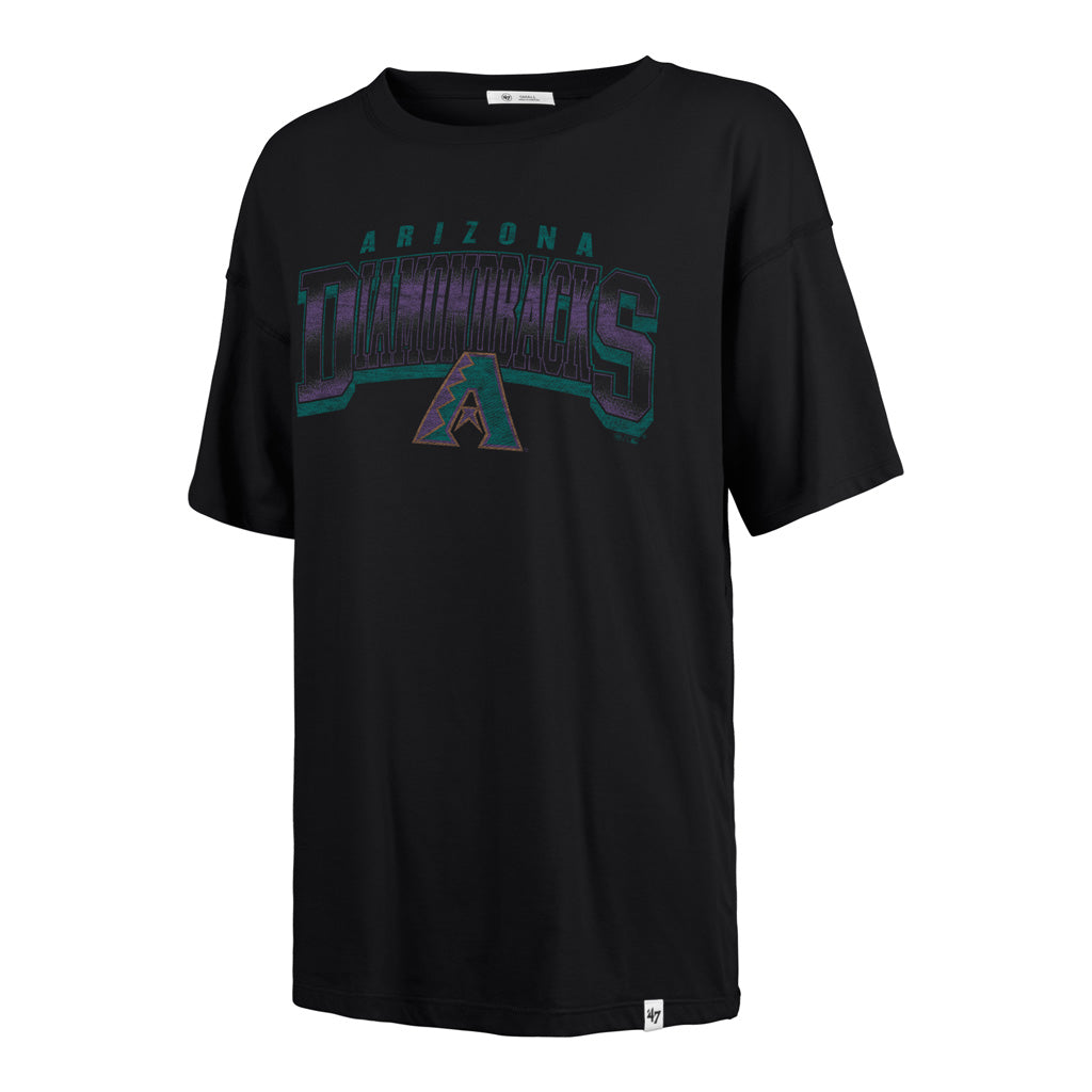 MLB Arizona Diamondbacks Women's '47 Cooperstown Spotlight T-Shirt - Black