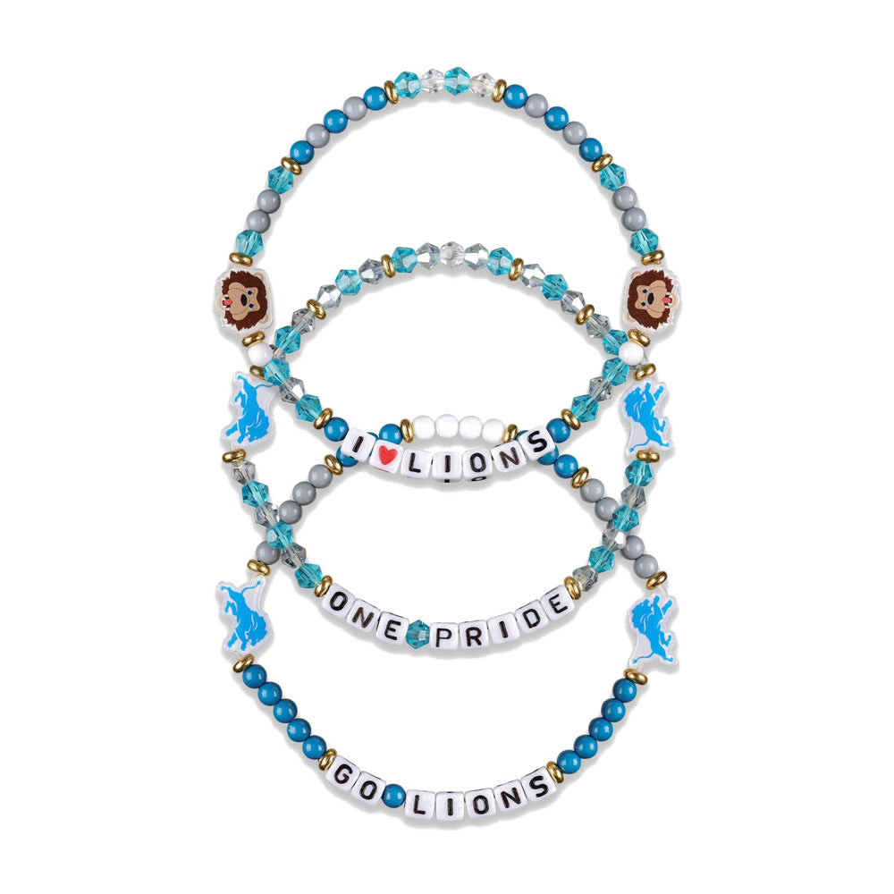 NFL Detroit Lions FOCO 3-Pack Friendship Bracelet