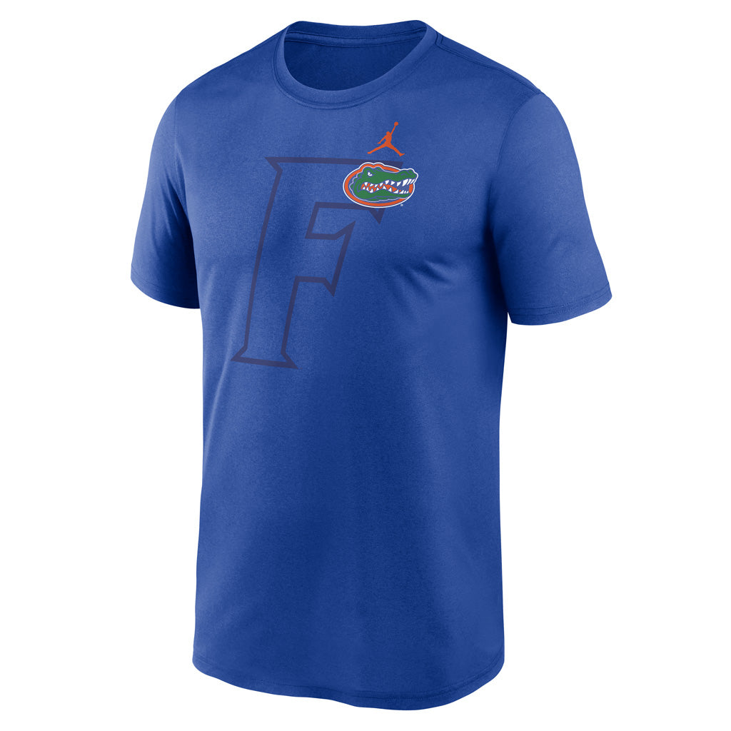 NCAA Florida Gators Nike Shadow Logo Legend T-Shirt - Blue