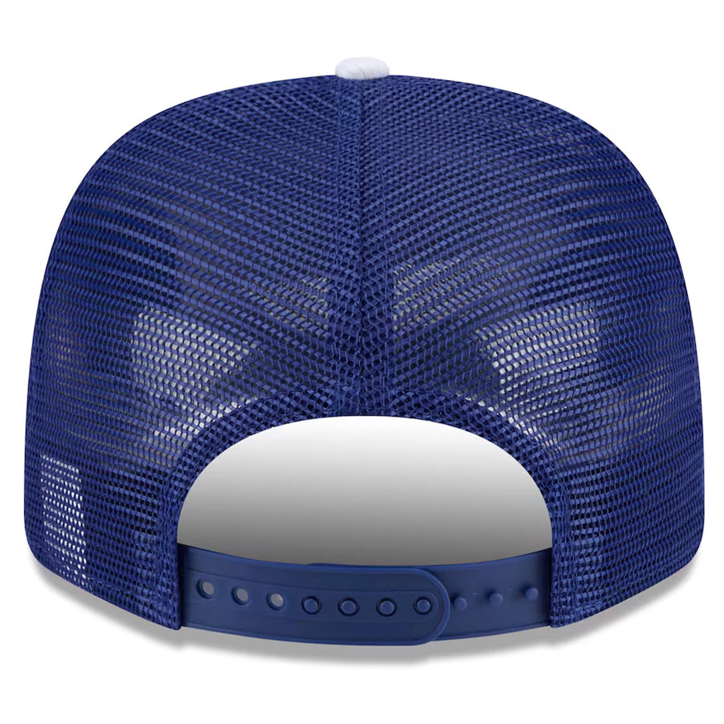 MLB Los Angeles Dodgers New Era 2025 Batting Practice 9SEVENTY Stretch-Snapback Trucker Hat - Blue