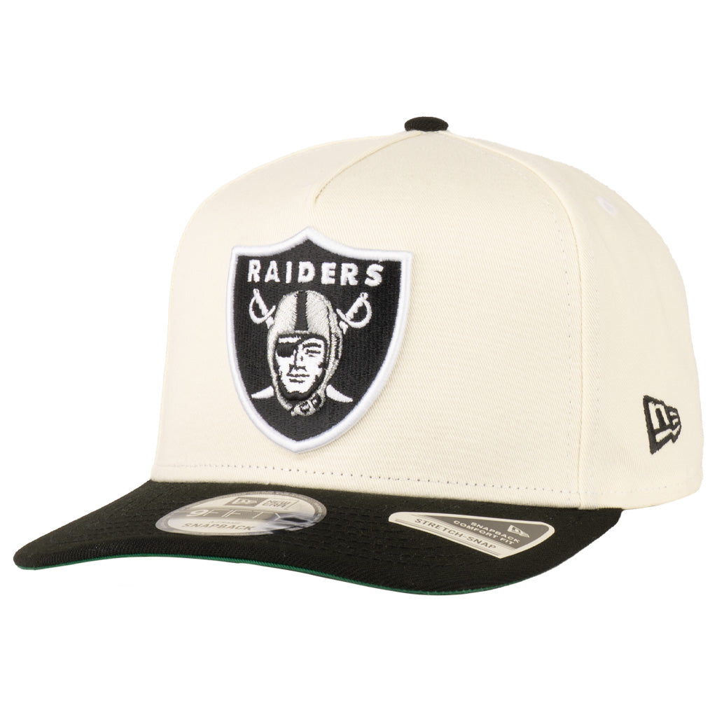 NFL Las Vegas Raiders New Era Primary Two-Tone TC 9FIFTY A-Frame Snapback Hat - Cream