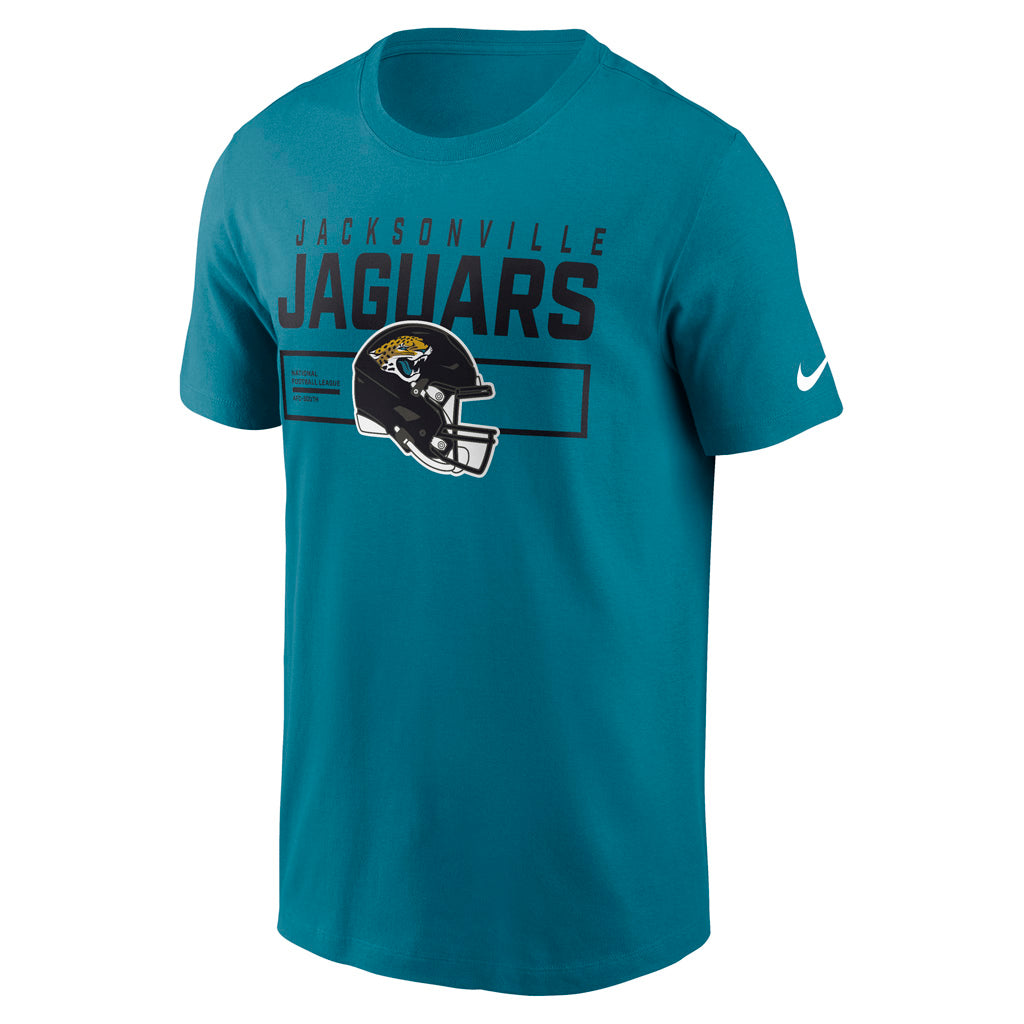 NFL Jacksonville Jaguars Nike Helmet Essential T-Shirt - Teal