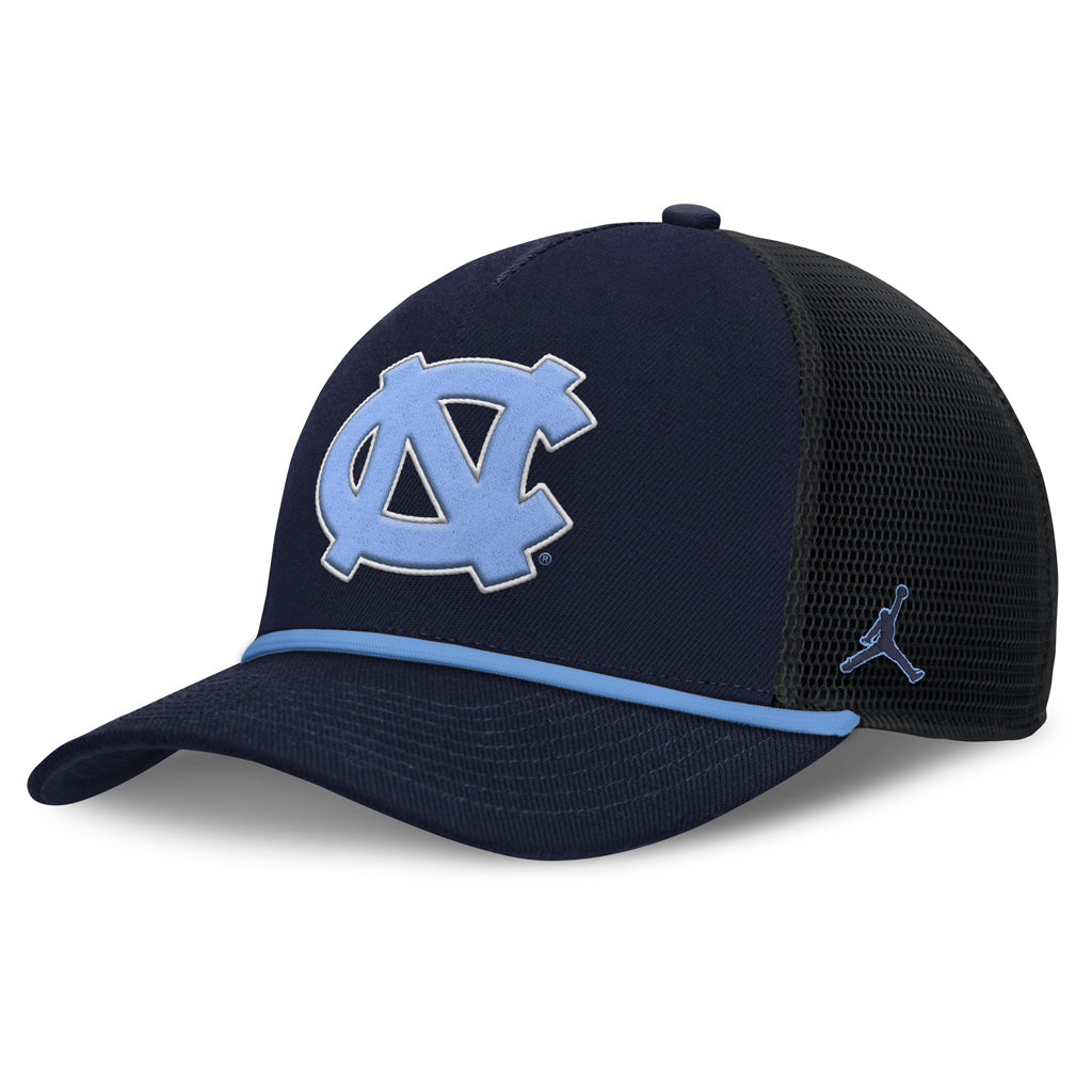 NCAA North Carolina Tar Heels Nike Primary Logo Snapback Trucker Hat - Navy