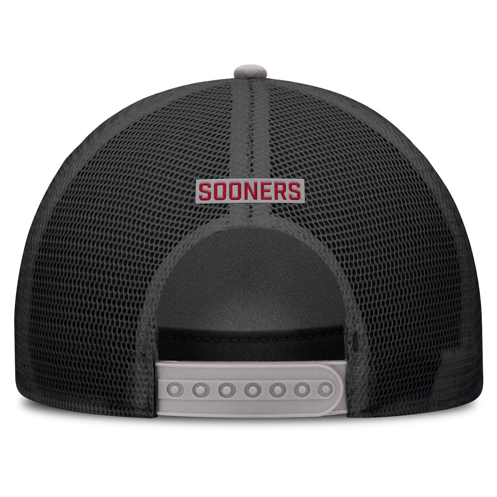 NCAA Oklahoma Sooners Nike Primary Logo Snapback Trucker Hat - Gray