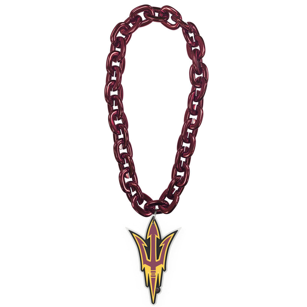 NCAA Arizona State Sun Devils Aminco Fork Logo Fan Chain - Maroon