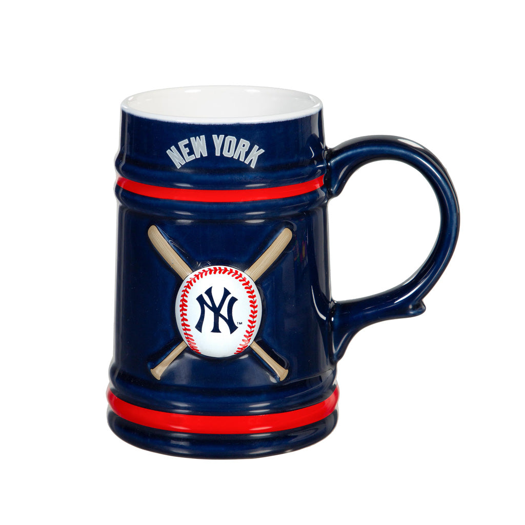 MLB New York Yankees Evergreen 24oz Ceramic Stein Cup - Blue