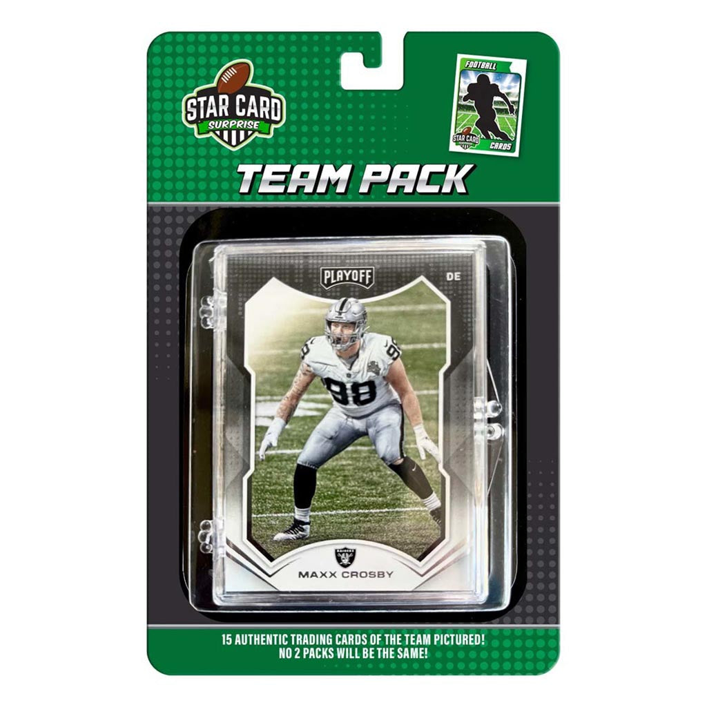 NFL Las Vegas Raiders Star Card 15 Card Team Packs