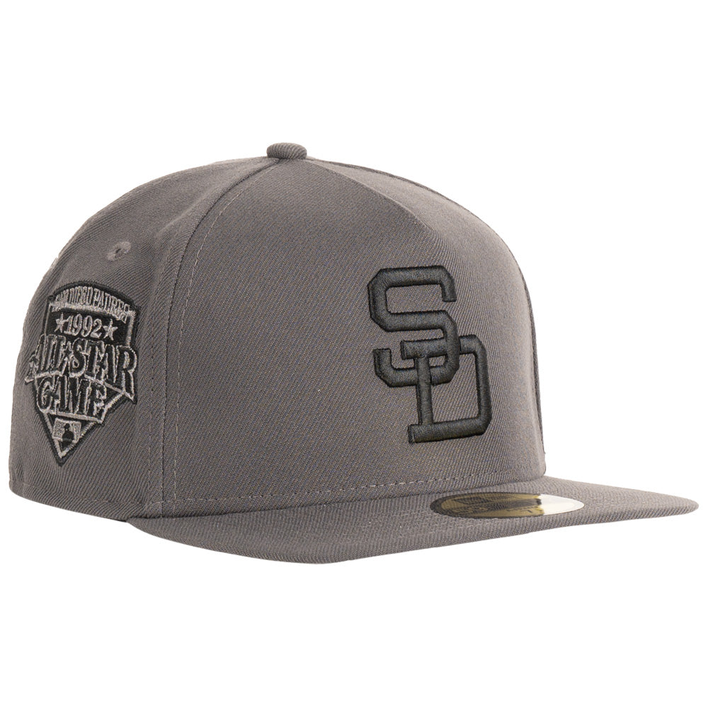 MLB San Diego Padres New Era Carbon A-Frame 59FIFTY Fitted Hat