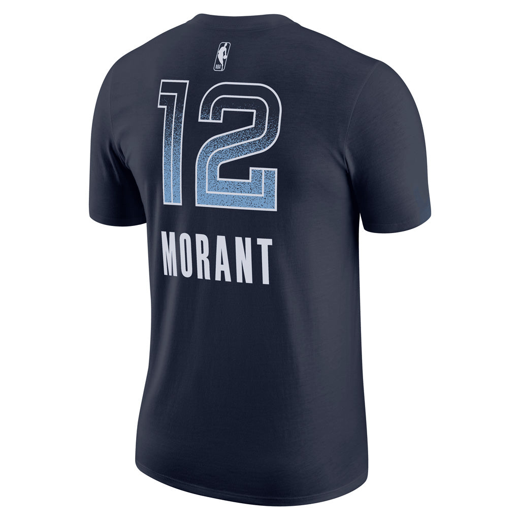 NBA Memphis Grizzlies Ja Morant Nike 2025 Select Series Name & Number T-Shirt - Navy