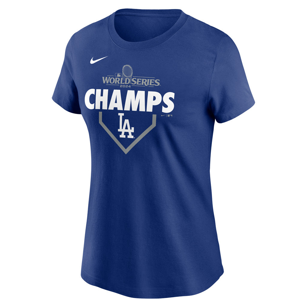MLB Los Angeles Dodgers Women's Nike 2024 World Series Plate Champion T-Shirt