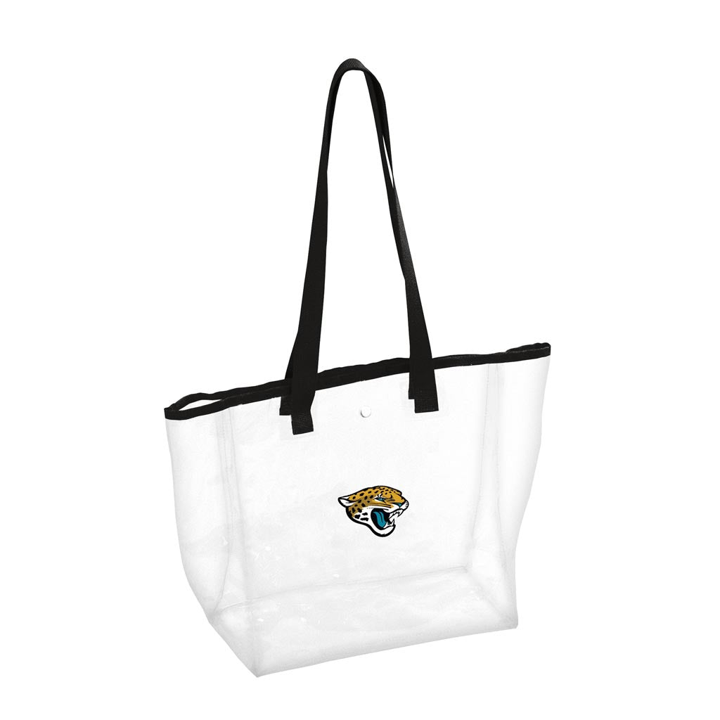 NFL Jacksonville Jaguars Logo Brands Clear Stadium Tote Bag - Black