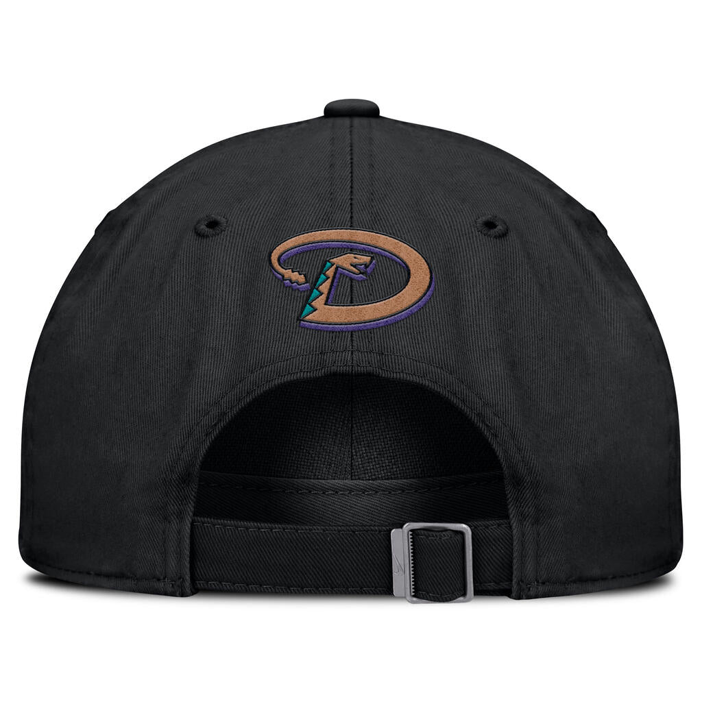 MLB Arizona Diamondbacks Nike Cooperstown Unstructured Adjustable Hat - Black