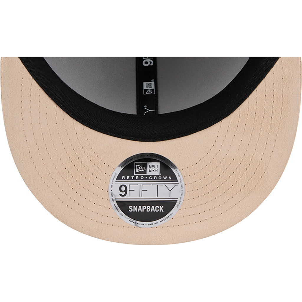 MLB Los Angeles Angels New Era Suede Retro Crown 9FIFTY Snapback Hat - Tan