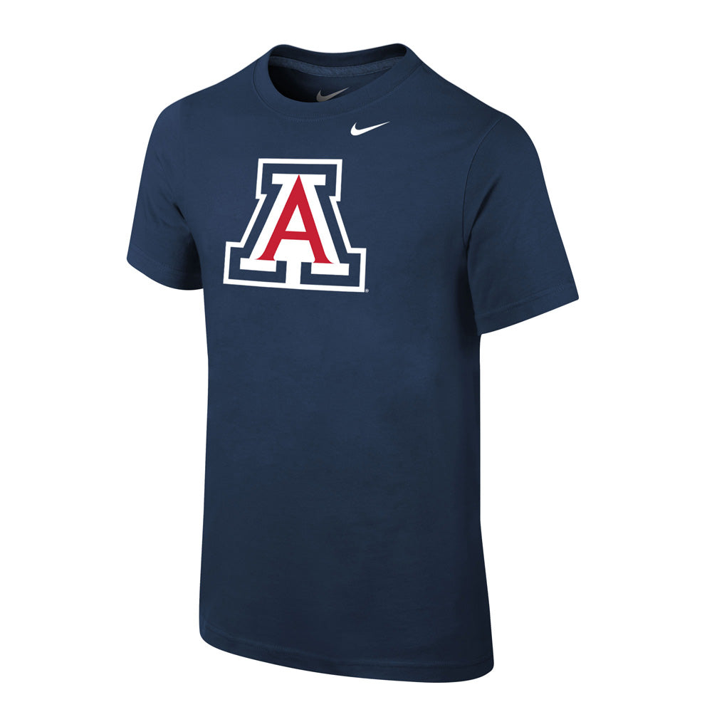 NCAA Arizona Wildcats Youth Primary Core Cotton Essential T-Shirt - Navy