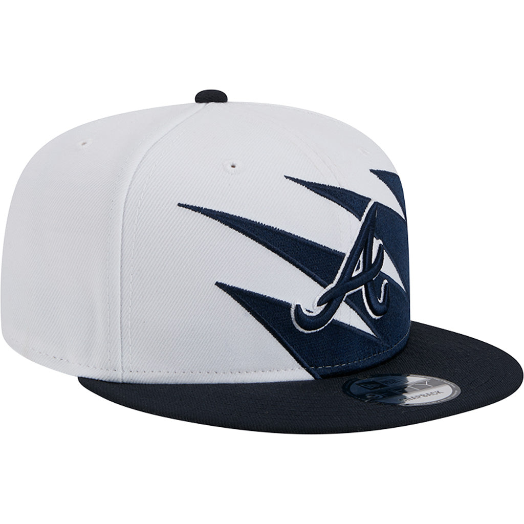 MLB Atlanta Braves New Era Jagged 9FIFTY Snapback Hat - White