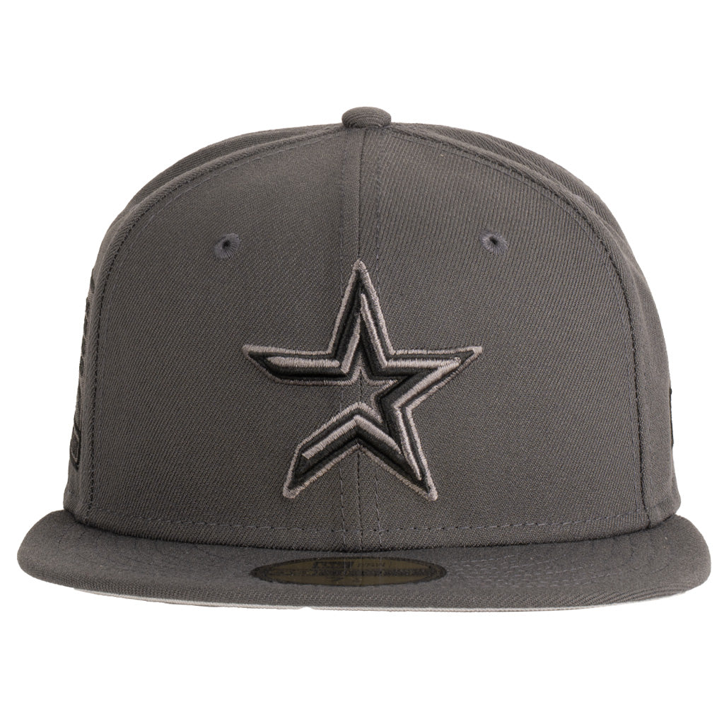 MLB Houston Astros New Era Tonal Graphite 59FIFTY Fitted Hat - Graphite