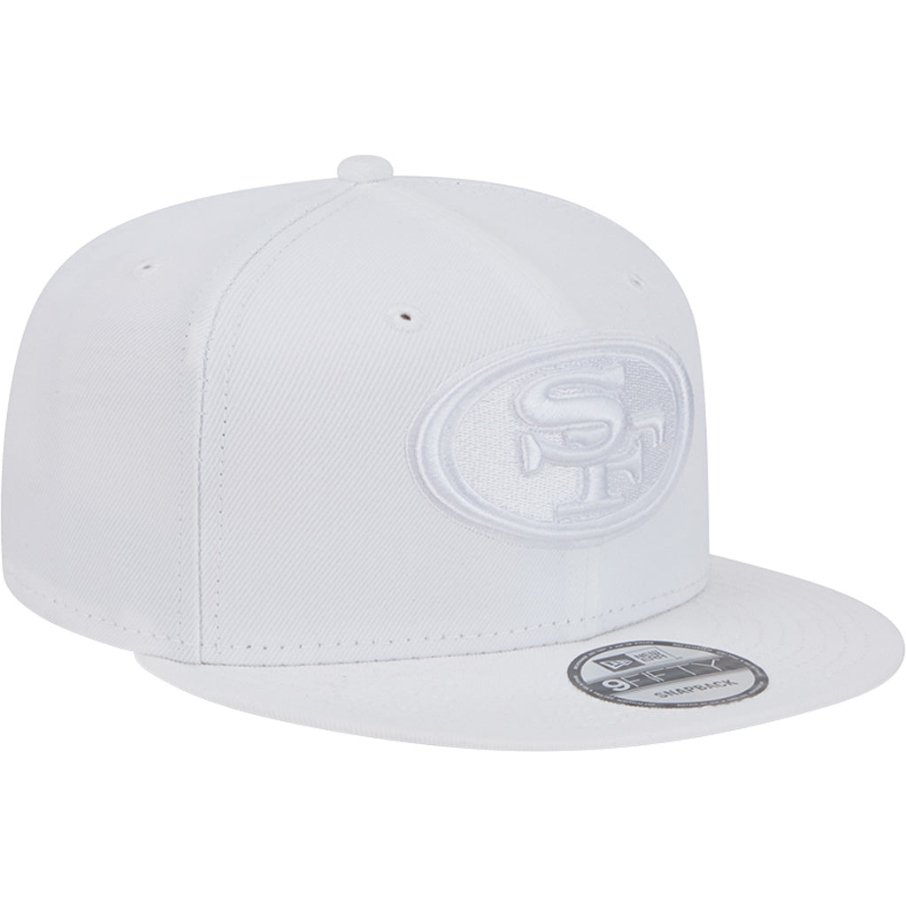 NFL San Francisco 49ers New Era White on White 9FIFTY Snapback Hat - White