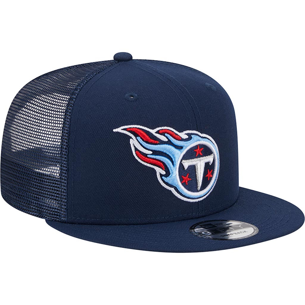 NFL Tennessee Titans New Era 9FIFTY Snapback Trucker Hat - Navy