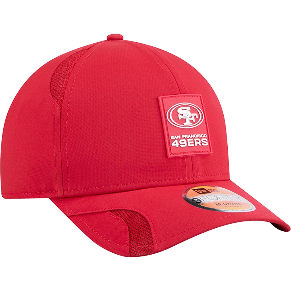 NFL San Francisco 49ers New Era 2025 Sideline 9FORTY M-Crown Snapback Hat - Red