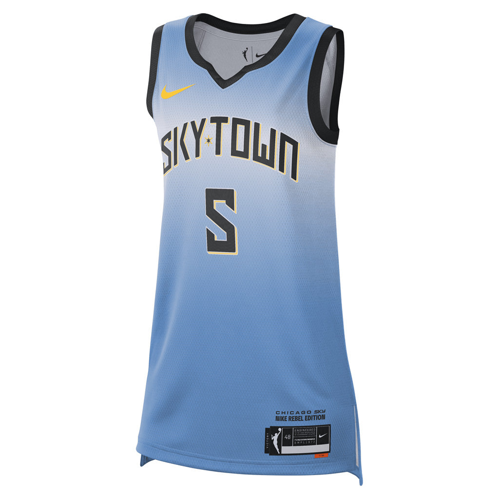 WNBA Chicago Sky Angel Reese Nike Explorer Victory Jersey - Blue