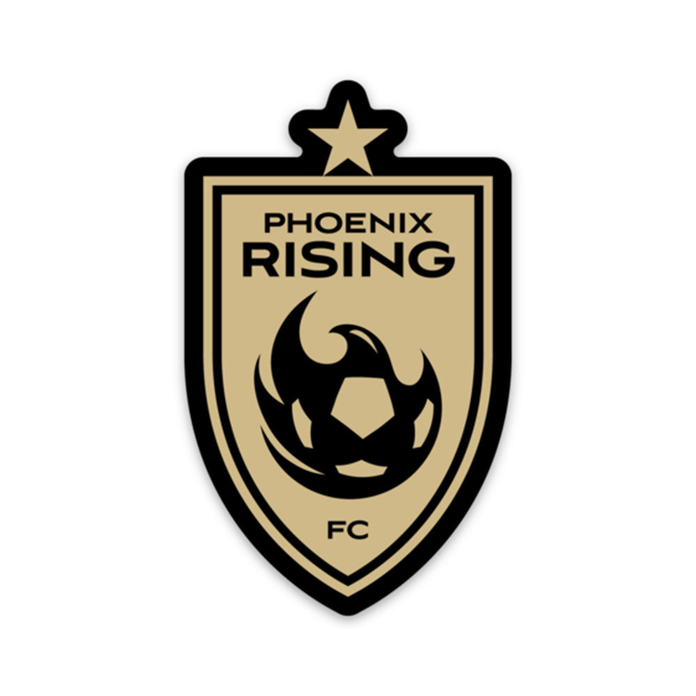 Phoenix Rising Gold Star 2&quot; Sticker