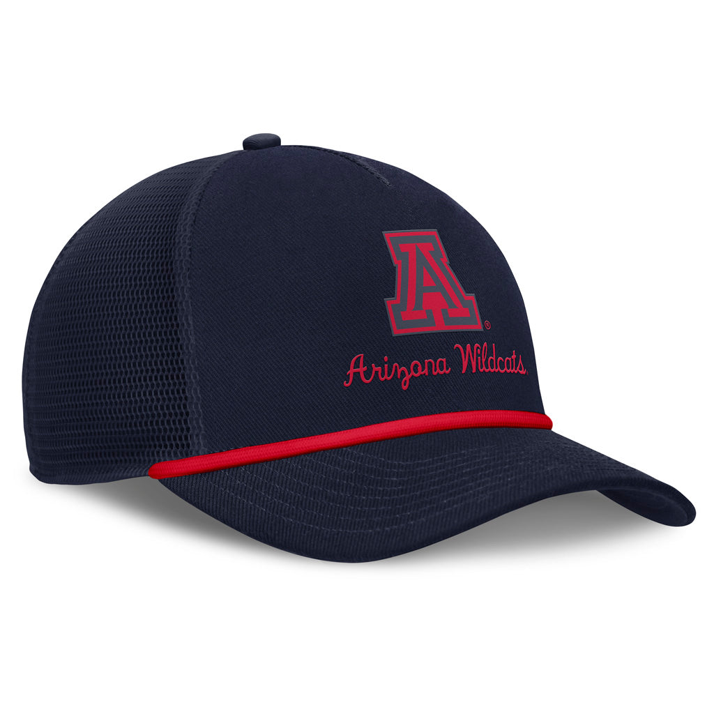 NCAA Arizona Wildcats Nike Academic Rope Snapback Trucker Hat - Navy