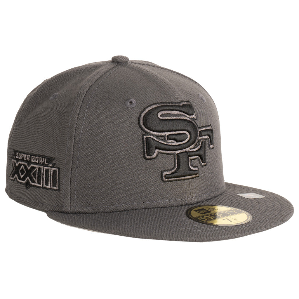 NFL San Francisco 49ers New Era Tonal Graphite 59FIFTY Fitted Hat - Graphite