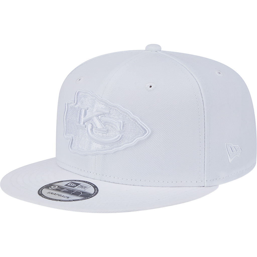 NFL Kansas City Chiefs New Era White on White 9FIFTY Snapback Hat