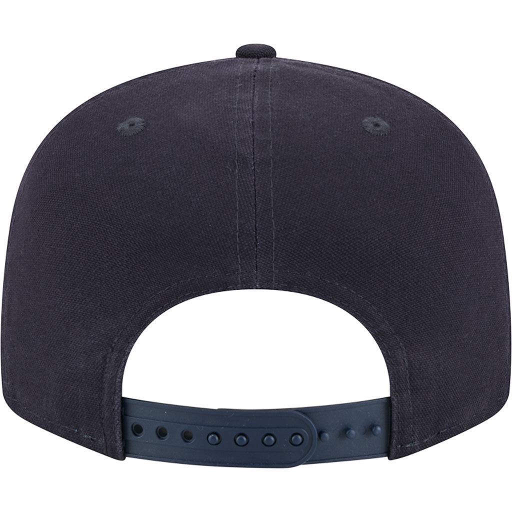 MLB Atlanta Braves Cotton Canvas 9FIFTY Split Panel Snapback Hat - Navy