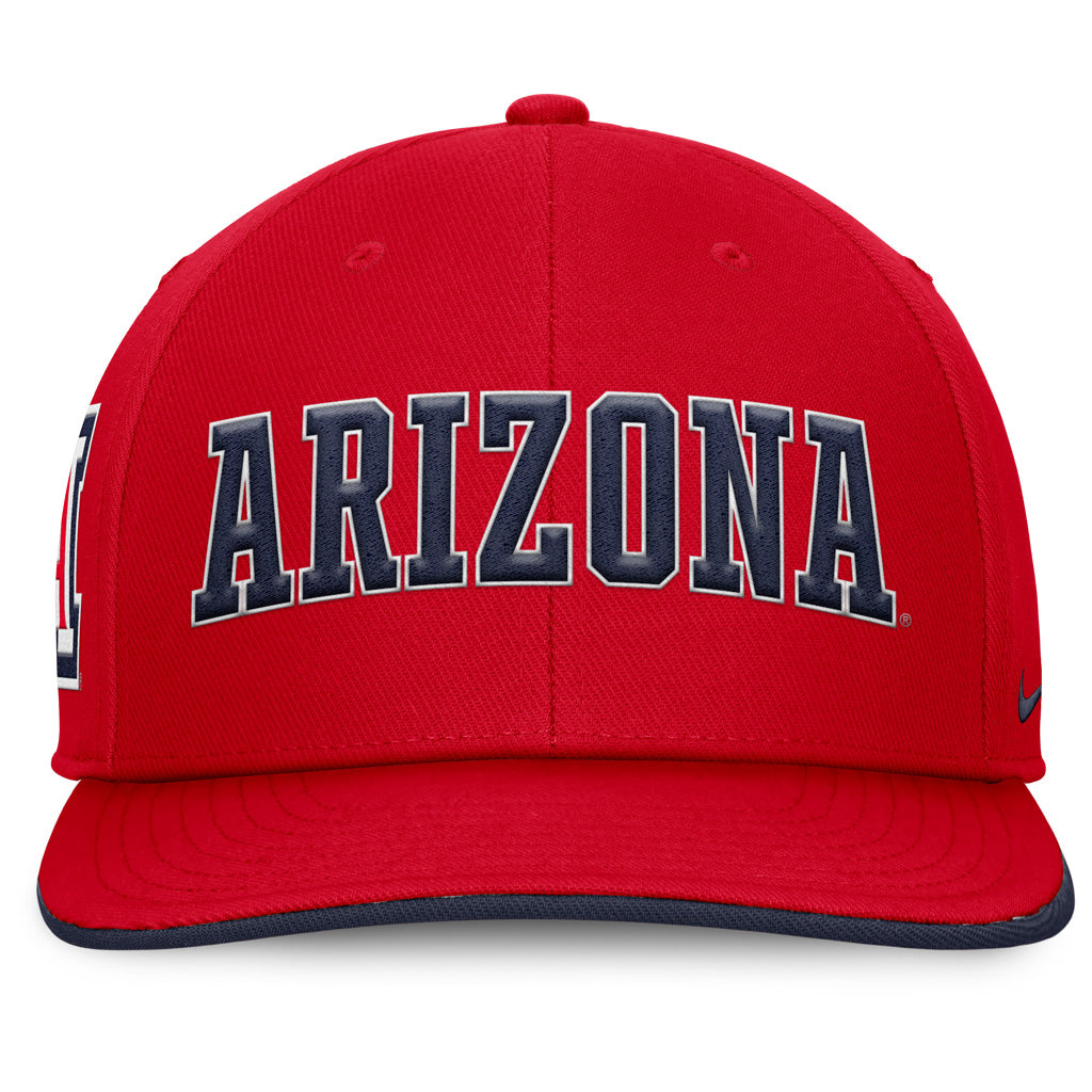 NCAA Arizona Wildcats Nike Big Wordmark Snapback Adjustable Hat - Red