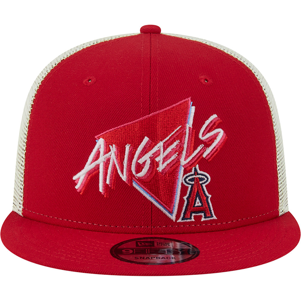MLB Los Angeles Angels New Era Neon Trucker 9FIFTY Snapback Hat - Red