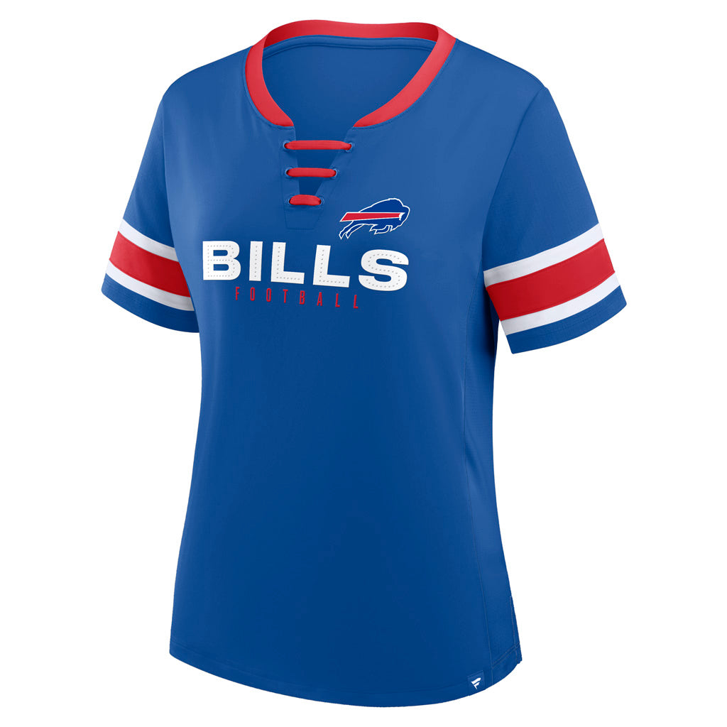 NFL Buffalo Bills Women's Fanatics Draw Play Athena Lace-Up Top - Blue