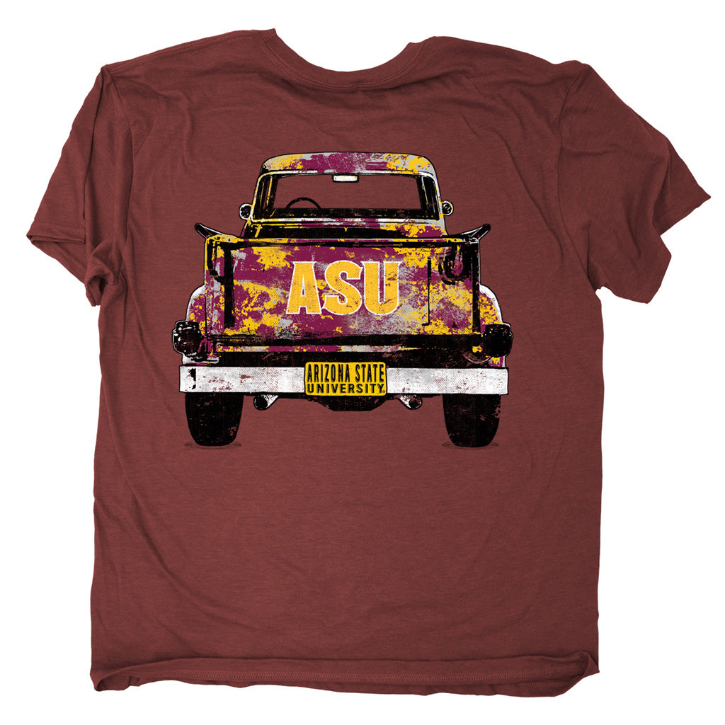 NCAA Arizona State Sun Devils The Duck Company Pickup T-Shirt - Maroon