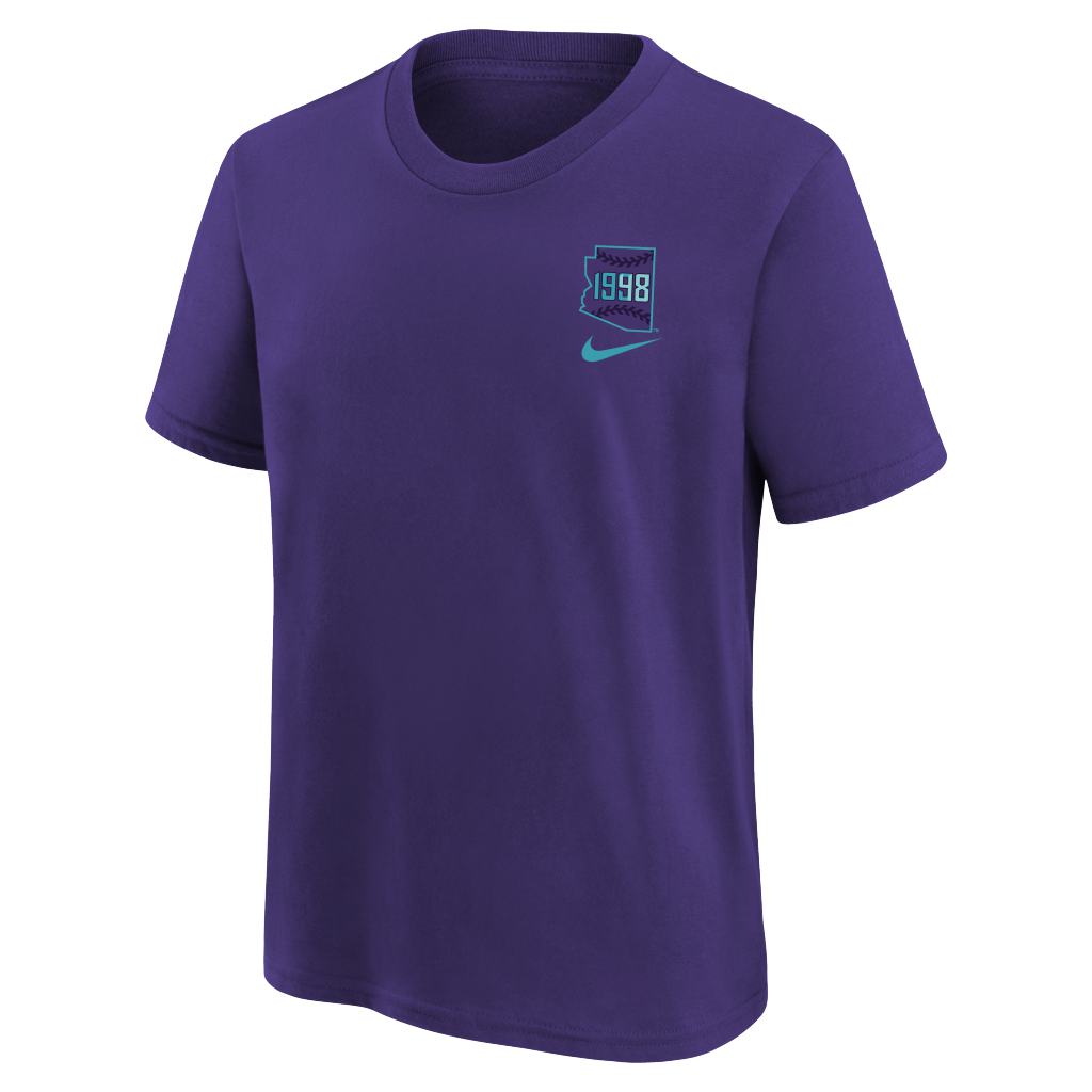 MLB Arizona Diamondbacks Youth Nike 2025 City Connect 2-Hit T-shirt - Purple