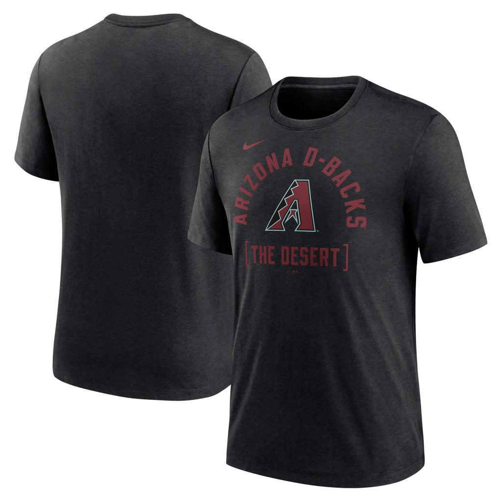 MLB Arizona Diamondbacks Nike The Desert Tri-Blend T-Shirt - Black