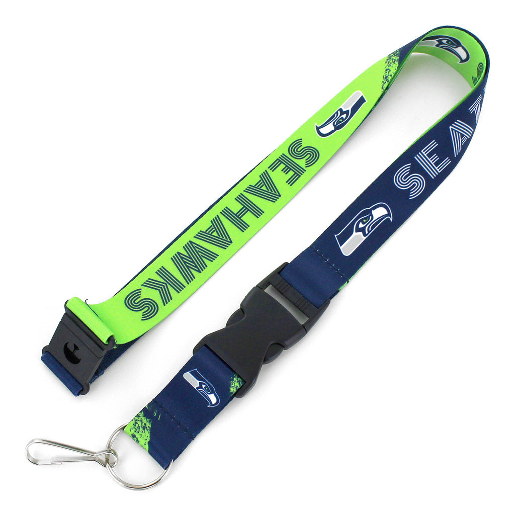 NFL Seattle Seahawks Aminco Crossfade Lanyard - Navy