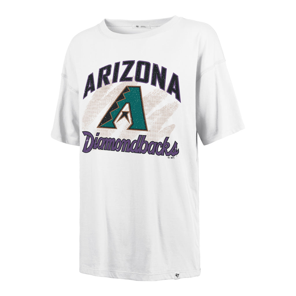 MLB Arizona Diamondbacks '47 Women's Shader Sadie T-Shirt - White