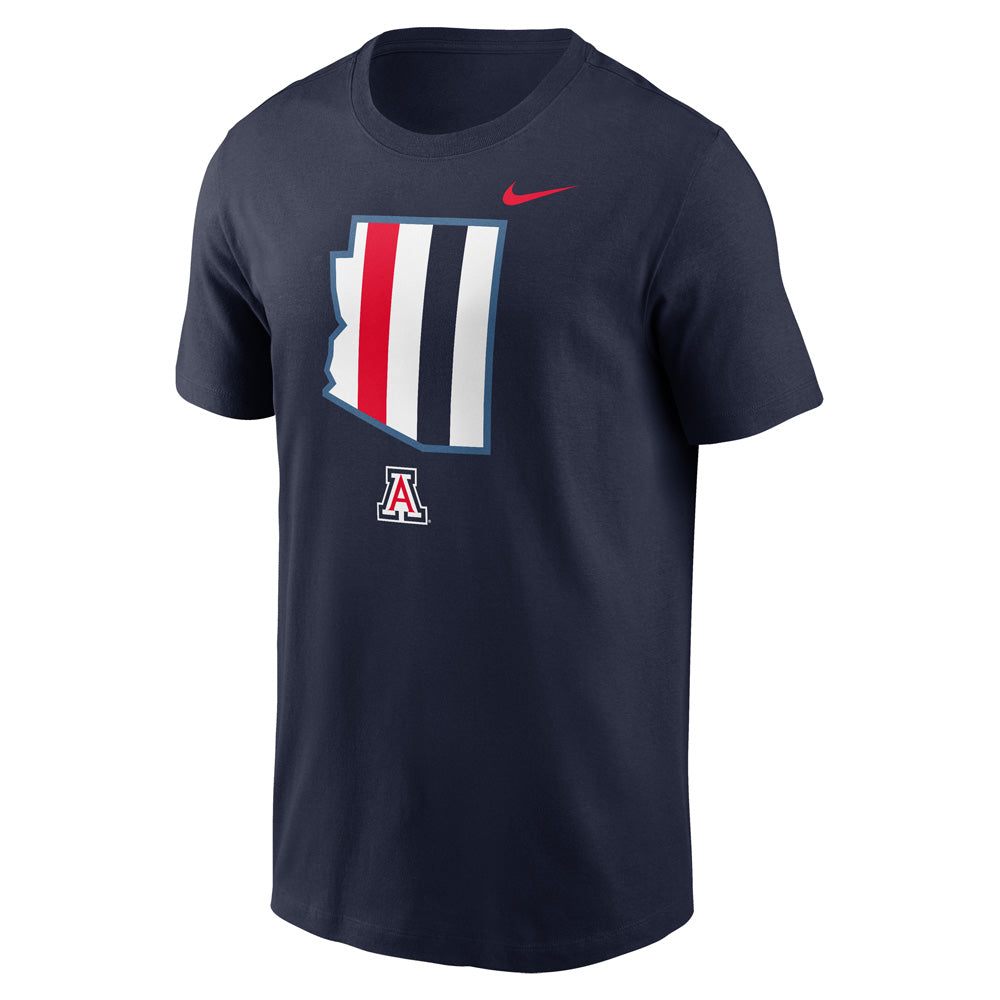 NCAA Arizona Wildcats Nike State Shape Essential T-Shirt - Navy