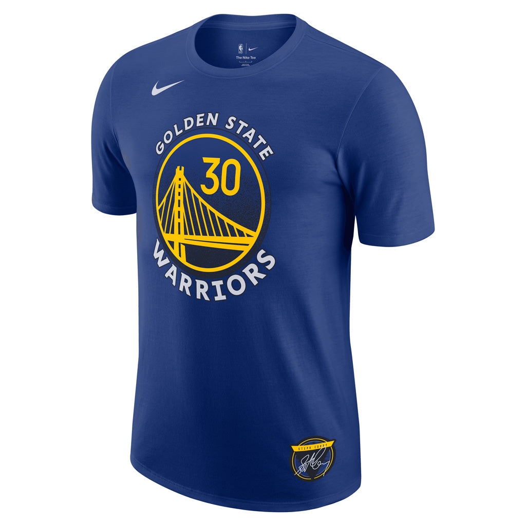 NBA Golden State Warriors Steph Curry Nike 2025 Select Series Name & Number T-Shirt - Blue