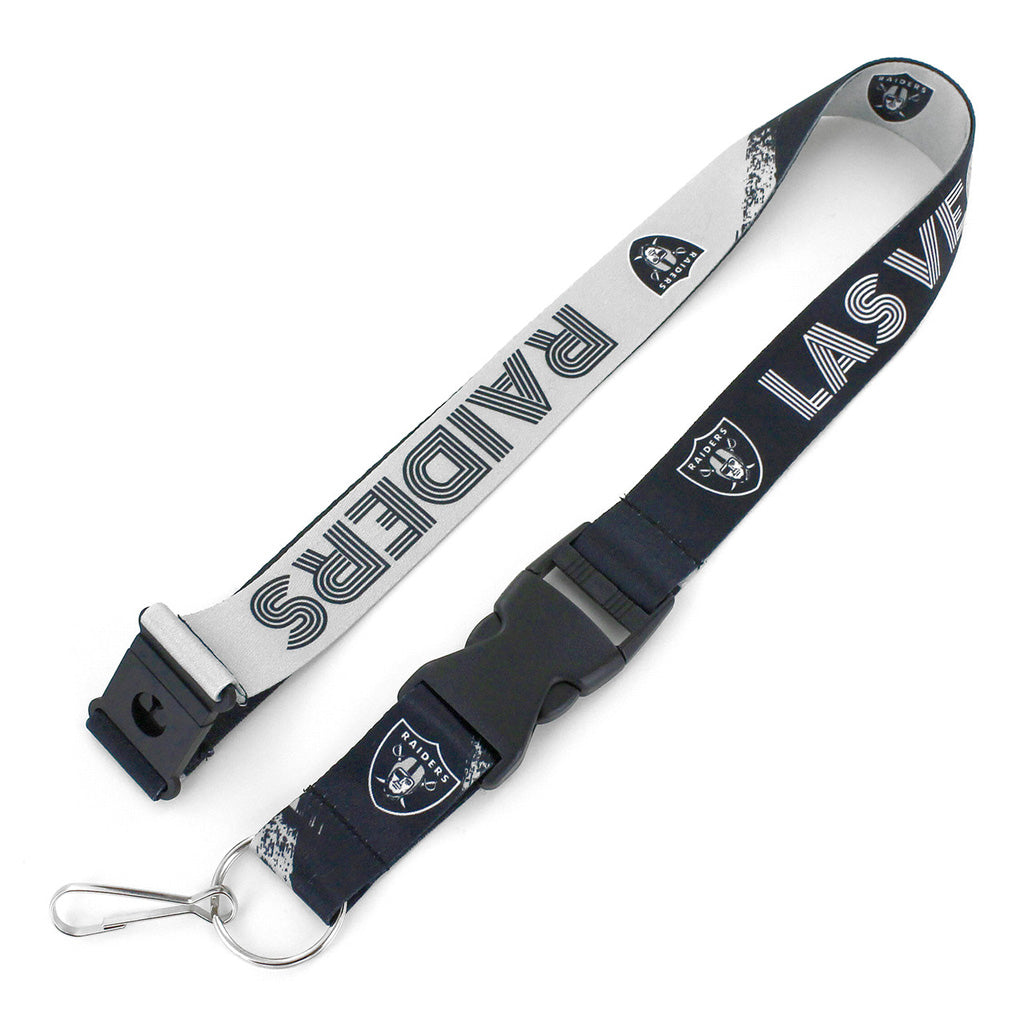 NFL Las Vegas Raiders Aminco Crossfade Lanyard - Black