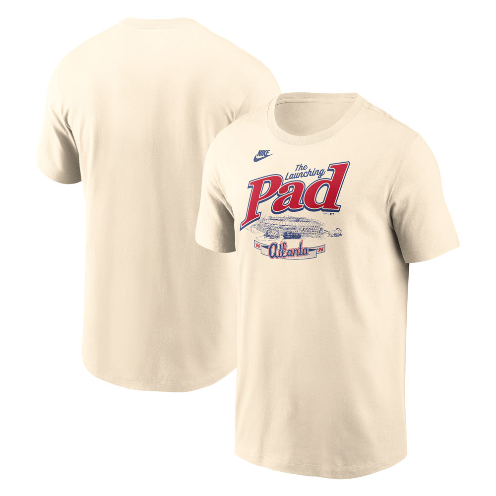 MLB Atlanta Braves Nike Local Launch Essential T-Shirt - Cream