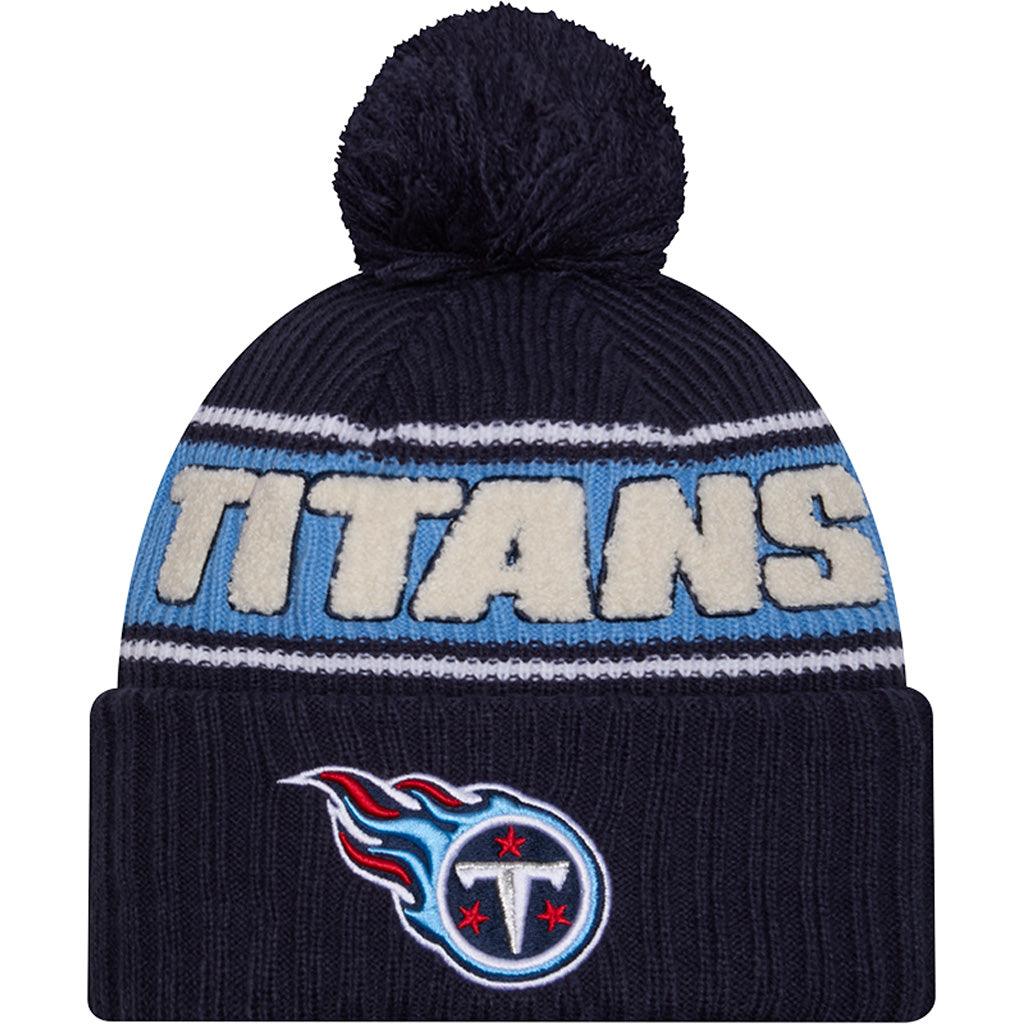 NFL Tennessee Titans New Era 2024 Sideline Sport Knit Hat - Navy