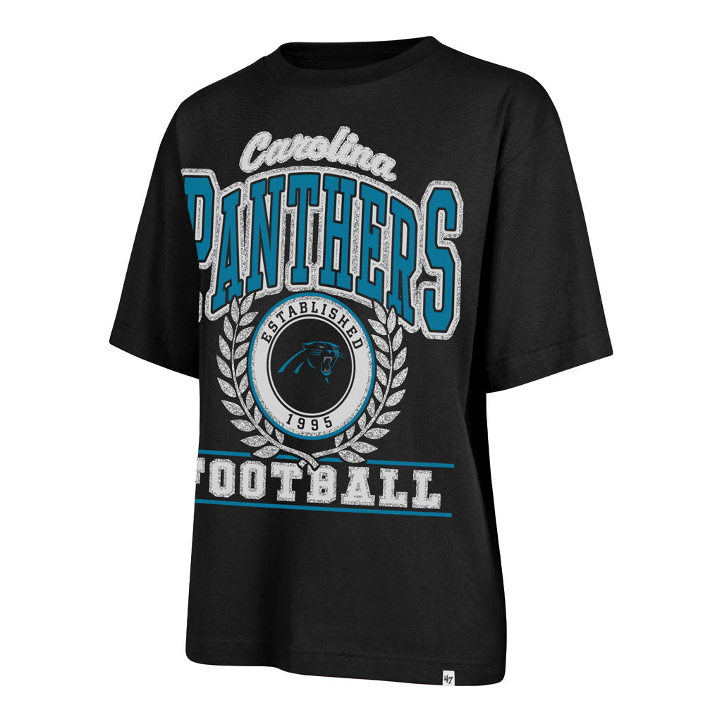 NFL Carolina Panthers Women's '47 Ring True Foundation T-Shirt - Black
