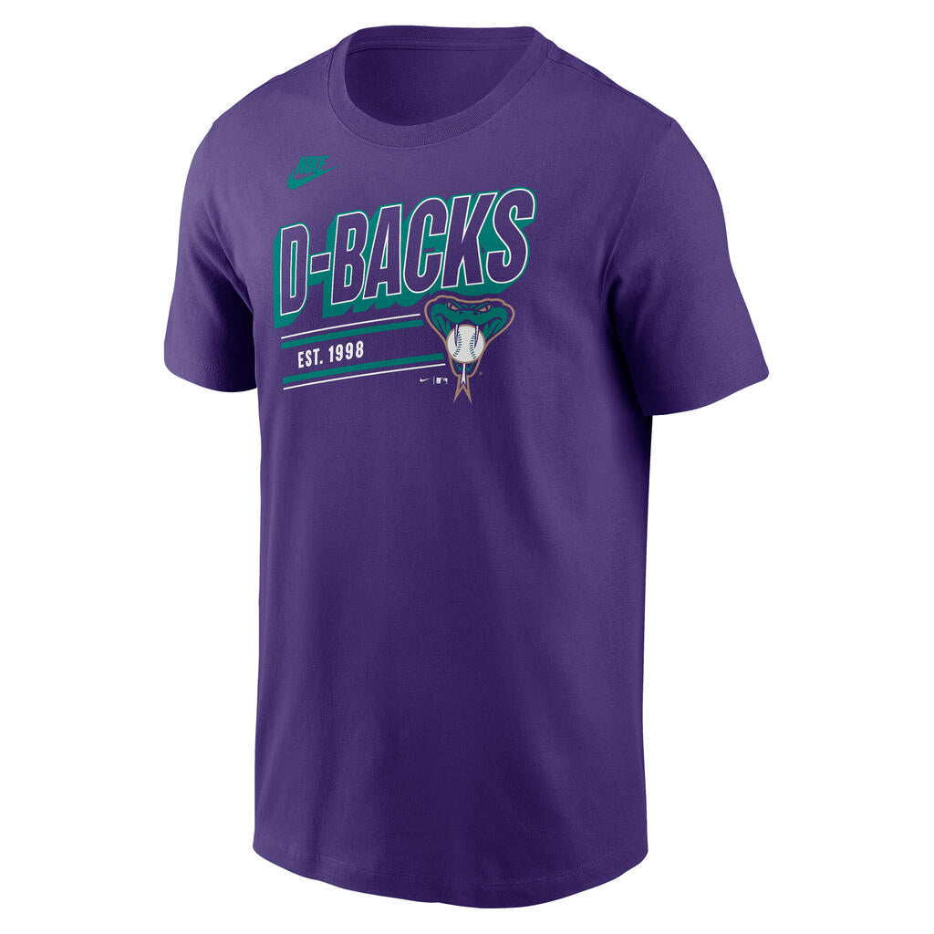 MLB Arizona Diamondbacks Nike Cooperstown Retro Cotton T-Shirt - Purple
